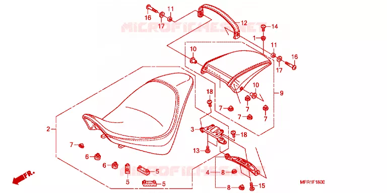 SELLE Honda MOTO 1300 VT 2012  VT1300CXC