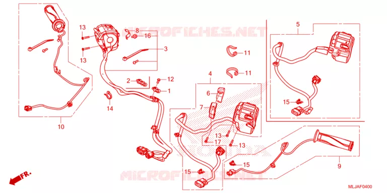 COMMODOS - POIGNEES Honda MOTO 1800 GOLD-WING 2024  GL1800DAR