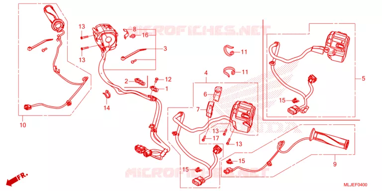 COMMODOS - POIGNEES Honda MOTO 1800 GOLD-WING 2024  GL1800DAR