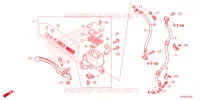 MAITRE CYLINDRE DE FREIN AVANT pour Honda SH 125 SMART TOP BOX de 2024