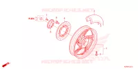 ROUE ARRIERE pour Honda SH 150 ED de 2024