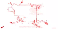 PEDALE pour Honda CB 500 HORNET de 2024