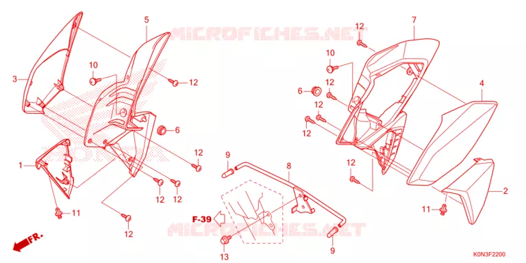 OUIES DE RADIATEUR Honda MOTO 125 CBF 2024  CBF125MER