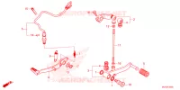 PEDALE pour Honda CBR 500 R de 2024