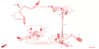 PEDALE pour Honda CBR 500 R de 2024