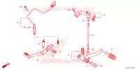 PEDALE pour Honda CBR 500 R ABS de 2024