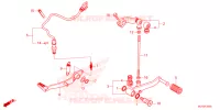PEDALE pour Honda CBR 500 R ABS de 2024