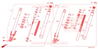 FOURCHE pour Honda CBR 500 R ABS de 2024