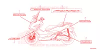 AUTOCOLLANTS pour Honda FORZA 125 SPECIAL de 2024