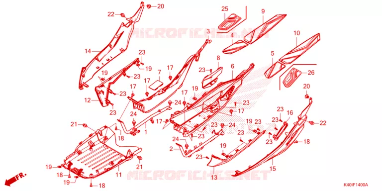 MARCHE PIEDS Honda SCOOTER 125 FORZA 2023  NSS125ADR