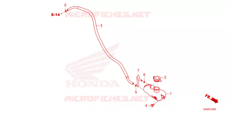 VASE D'EXPANSION Honda SCOOTER 125 FORZA 2024  NSS125ADR