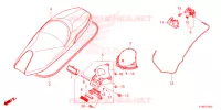 SELLE pour Honda FORZA 250 ABS TOP CASE de 2024