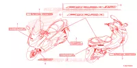 AUTOCOLLANTS pour Honda FORZA 350 VOICE CONTROL de 2024
