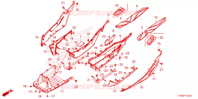 MARCHE PIEDS Honda SCOOTER 350 FORZA 2024  NSS350AR