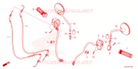 COMMODOS   POIGNEES   CABLES   MIROIR pour Honda DAX 125 de 2024