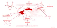 AUTOCOLLANTS pour Honda CBR 1000 ABS de 2024