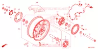 ROUE ARRIERE pour Honda CBR 1000 de 2024