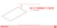 KIT,PROTECTIVE FILM pour Honda CBR 600 RR de 2024