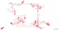 PEDALE pour Honda NX 500 de 2024