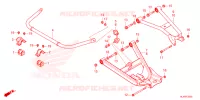 TRIANGLES   BARRE ANTI ROULIS pour Honda PIONEER 1000-3 FOREST de 2024