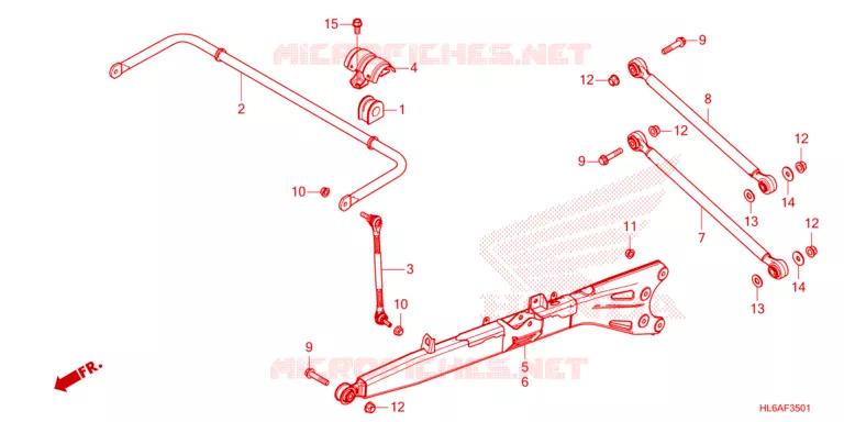 TRIANGLES - BARRE ANTI ROULIS Honda ATV 1000 TALON 2024  SXS1000S2XR