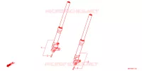 FOURCHE pour Honda CB 1300 SUPER FOUR SP 30TH de 2021