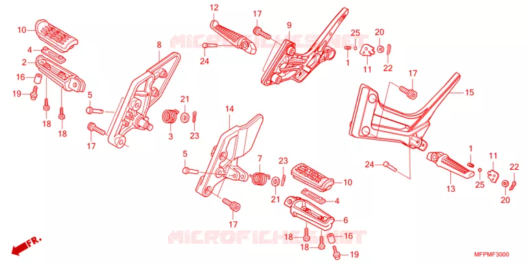 REPOSE PIED Honda MOTO 1300 CB 2024  CB1300SSPP