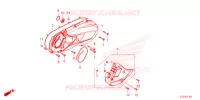 COUVERCLE GAUCHE pour Honda AIRBLADE 160 de 2023