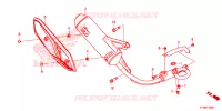 SILENCIEUX D'ECHAPPEMENT pour Honda BEAT 110 de 2021