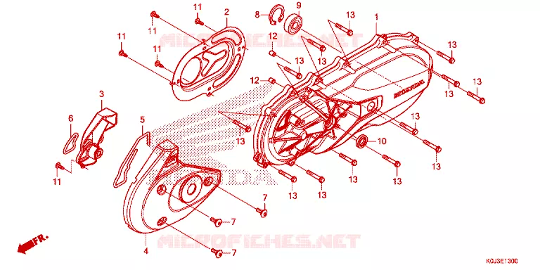COUVERCLE GAUCHE Honda SCOOTER 110 GENIO 2021  ACJ110CBFM_2PH