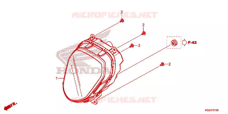 PHARE Honda SCOOTER 110 GENIO 2021  ACJ110CBFM_2PH