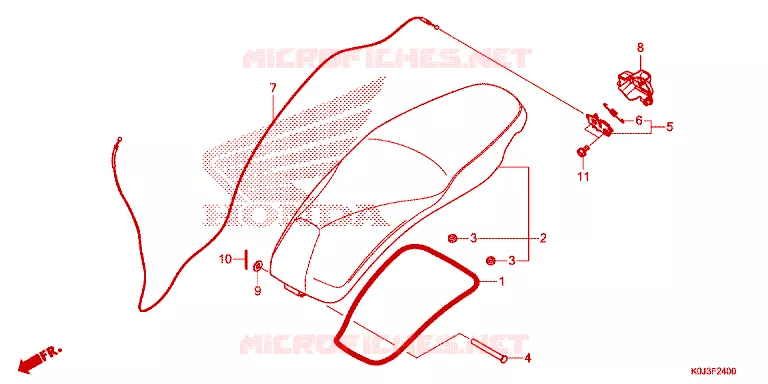 SELLE Honda SCOOTER 110 GENIO 2021  ACJ110CBFM_2PH