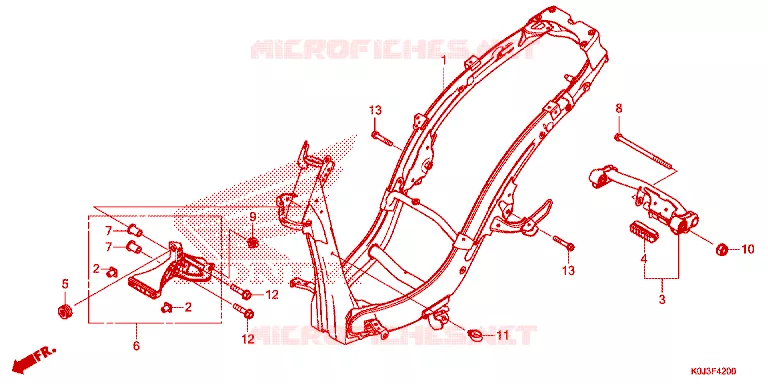 CADRE Honda SCOOTER 110 GENIO 2021  ACJ110CBFM_PH