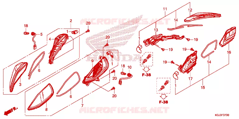 CLIGNOTANT Honda SCOOTER 110 GENIO 2021  ACJ110CBFM_PH