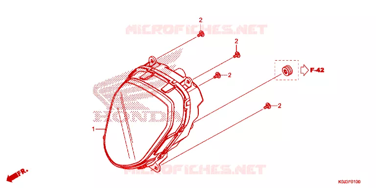 PHARE Honda SCOOTER 110 GENIO 2021  ACJ110CBFM_PH