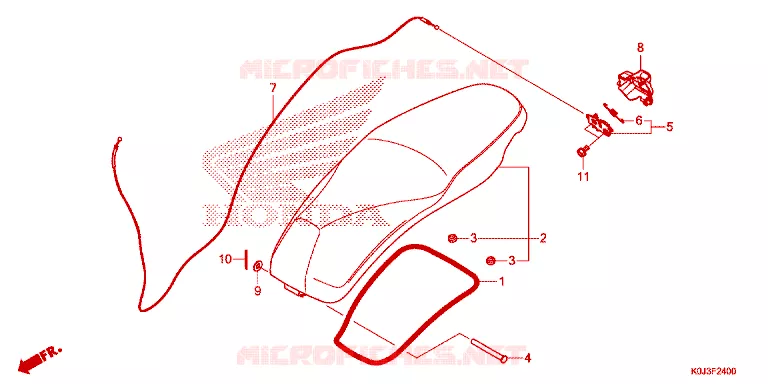 SELLE Honda SCOOTER 110 GENIO 2021  ACJ110CBFM_PH