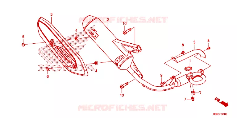 SILENCIEUX D'ECHAPPEMENT Honda SCOOTER 110 GENIO 2021  ACJ110CBFM_PH
