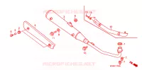 SILENCIEUX D'ECHAPPEMENT pour Honda DREAM 125 KIRANA de 2007