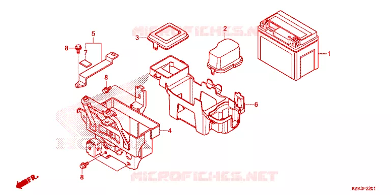 BATTERIE Honda SCOOTER 110 DIO 2019  SCV110FH