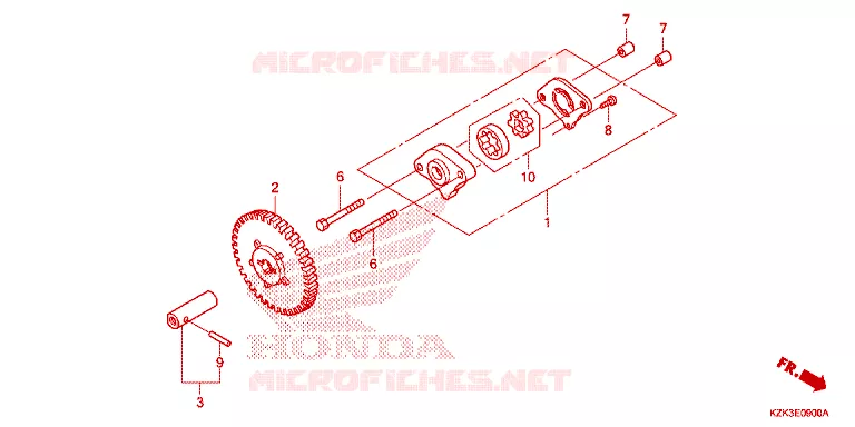 POMPE A HUILE Honda SCOOTER 110 DIO 2019  SCV110FH