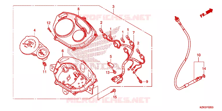 COMPTEUR Honda SCOOTER 110 DIO 2021  SCV110FH