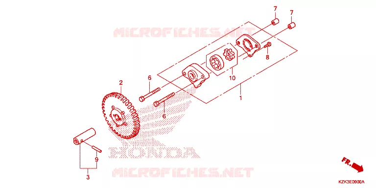 POMPE A HUILE Honda SCOOTER 110 DIO 2019  SCV110FH