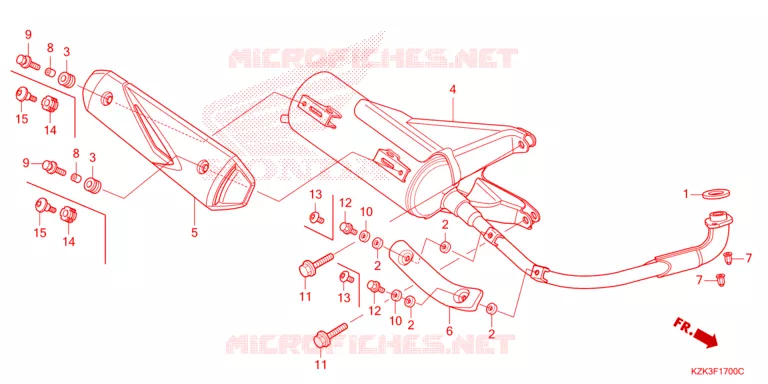 SILENCIEUX D'ECHAPPEMENT Honda SCOOTER 110 DIO 2021  SCV110FH