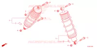 AMORTISSEUR ARRIERE pour Honda PIONEER 1000-6 DELUXE CREW de 2024