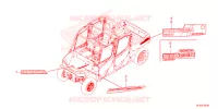 AUTOCOLLANTS pour Honda PIONEER 1000-6 DELUXE CREW de 2024