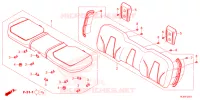 SELLE ARRIERE pour Honda PIONEER 1000-6 DELUXE CREW de 2024