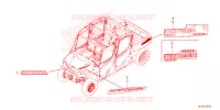 AUTOCOLLANTS pour Honda PIONEER 1000-6 DELUXE CREW de 2024