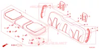SELLE ARRIERE pour Honda PIONEER 1000-6 DELUXE CREW de 2024
