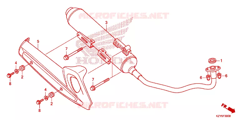 SILENCIEUX D'ECHAPPEMENT Honda SCOOTER 150 PCX 2015  WW150F