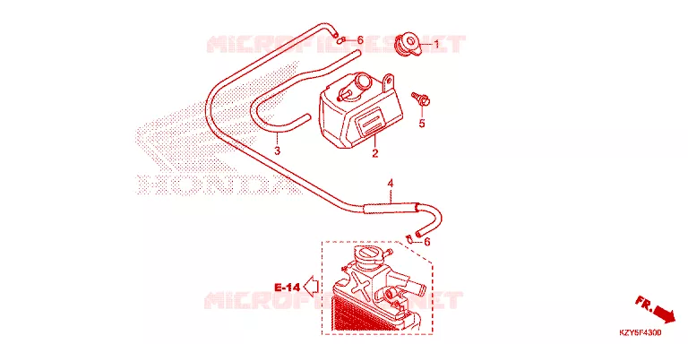 VASE D'EXPANSION Honda SCOOTER 150 PCX 2015  WW150F